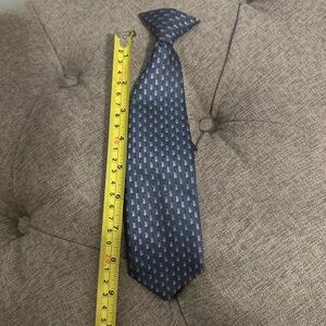Stylish Blue Patterned Boy’s clip on Tie